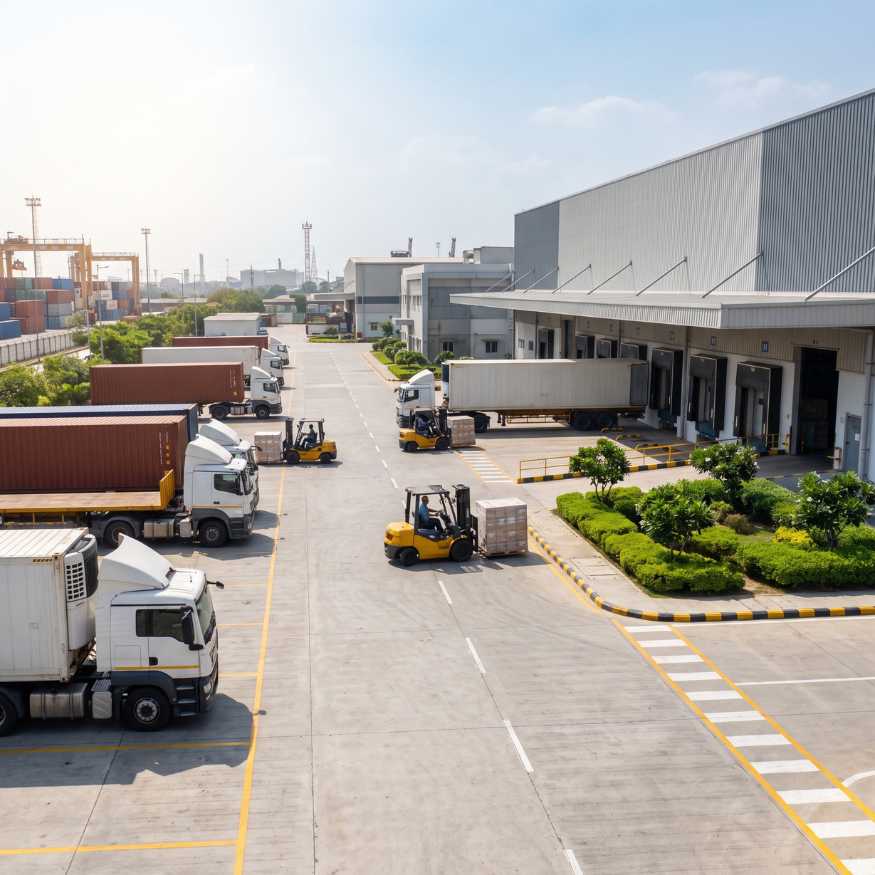 Container Transport Truck Fleet